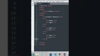 How do you create a table in HTML?To create table in HTML,