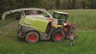 Maishäckseln 2024 Friesenhagen 4K Häckseln und silieren Tag und Nacht  Claas 950 Jaguar, Case, Fendt