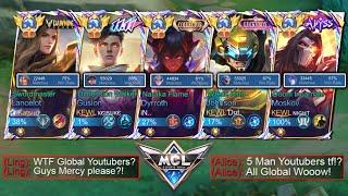 5 MAN TOP GLOBAL & SUPREME + YOUTUBERS IN MCL FINALS!! (BEST TEAM EVER?!)