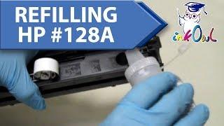 How to Refill HP #128A Cartridges for CM1415, CP1525 (CE320A/CE321A/CE322A/CE323A)