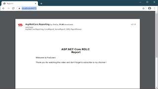 How to Create RDLC Report with Parameters in ASP NET Core using C# | FoxLearn