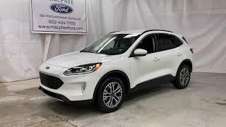 White 2020 Ford Escape SEL Review   - MacPhee Ford