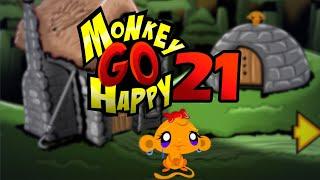 Игра "Счастливая Обезьянка 21" (Monkey GO Happy 21) - прохождение