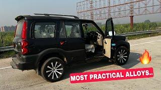 Best Alloy Wheels & Tyre for Scorpio | Scorpio Classic modified with 18” Alloy wheels | Reviewbyaj