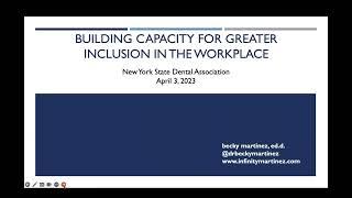 NYSDA: Building Capacity for Greater Inclusion in the Workplace