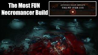 The Most FUN Necromancer Build - Spirit Wave - Pit 133 - Diablo IV Season 5 Build