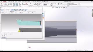 SolidCAM Токарная обработка:точение+нарезание резьбы.SolidCAM turning + threading.