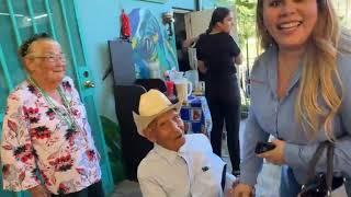 Cien personas visitan a San Pedro de la Cueva saludan a doña Beba y don Pancho hoy domingo