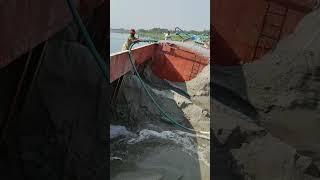 #dredging #megamachine  sand from big ship by powerful water pump 25 #shahin360