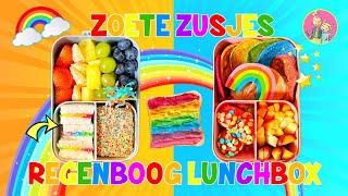 DE LEKKERE REGENBOOG LUNCHBOX voor SCHOOL!! [Leuke Lunchbox Ideeën Voor Kinderen] DeZoeteZusjes