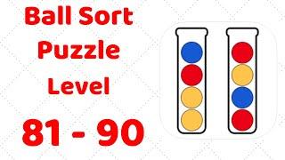 Ball Sort Puzzle Level 81-90 Walkthrough