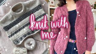 Cozy Knitting Vlog | Dyeing a cardigan, fixing my old knits + more | Woozy By Céline