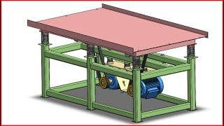 VIBRATING TABLE 3D DESIGN FOR MAKING PRECAST CONCRETE PANELS, PAVERS AND MORE CONCRETE PRODUCTS