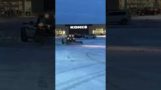 PLOWING KOHLS WITH VERSAHANDLER BOBCAT V519 ARCTIC SECTIONAL