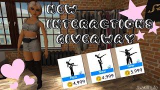 New interactions giveaway!! - avakin life / Olivia sparx