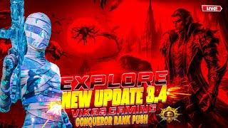 CONQUEROR RANK PUSH ! NEW BLOODMOON AWAKENING 3.4 UPDATE I PUBG MOBILE l VIKAS GAMING YT LIVE