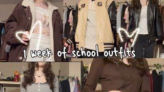 a week of SCHOOL outfits! (i actually try surprisingly) #outfitinspo