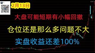 491期(20250213)A股分析/A股推荐/股票推荐/A股/实盘交易/实盘/每日荐股/大陆股市/牛市来了