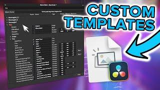 Create Your Own Custom Templates *Tutorial* Davinci Resolve 19