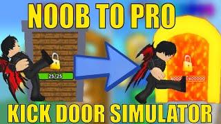 Going From NOOB to PRO in Roblox Kick Door Simulator (Gameplay)