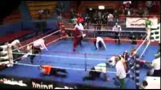 CRAZY ASSAULT! Croatian young fighter Vido Loncar KO'ed referee at EURO 2014 Boxing Championship!!!