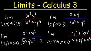 Limits of Multivariable Functions - Calculus 3