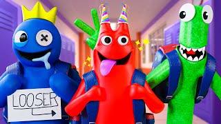 BLUE Vs BAN BAN at SCHOOL?! Garten of Banban & Rainbow Friends Animation