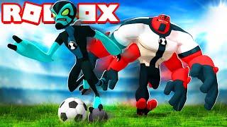 OS ALIENS DO OMNITRIX DO BEN 10 JOGANDO FUTEBOL  no ROBLOX