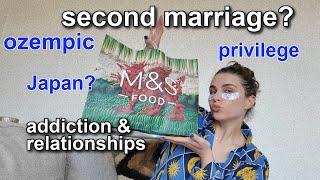 mounjaro? second marriage? kids & privilege... HONEST AF Q&A Mukbang M&S snack edition