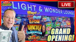  LIVE SLOTS IN THE NEW LIGHT AND WONDER LOUNGE! @GilaRiverResortsCasinos    #casino #live #vegas
