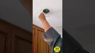 Installing Laundry Room Light fixture #singlemomvsfixerupper