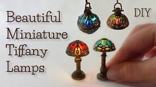 Mini Tiffany Lamps Inspired By @daniel..cooper ~Cage Pendants For Lamps~ #HowToMakeMiniatureCraft