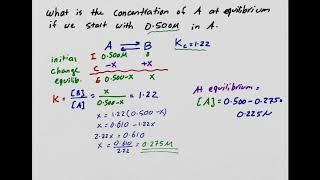 Chem 1B-Lec 17-Equilibtrium Part 3 (Concentration Calculation)