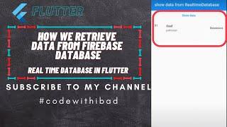 Realtime Database in flutter | How to Retrieve Multiple Data from Firebase in flutter |firebase app