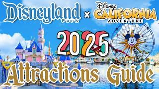 Disneyland Resort RIDES & ATTRACTIONS - 2025 - Disneyland & Disney California Adventure - Anaheim