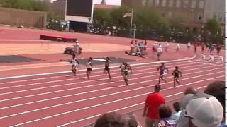 Kira White 100M Prelims 5A Region 1 Texas Tech 25Apr2014