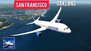 Aerofly Fs 2023| San Francisco to Oakland | Full Flight with advance level of gameplay