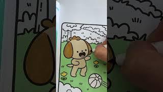 Playing │ „Tiny Town“- A Cute & Easy Coloring Book - Coloring with Ohuhu Markers