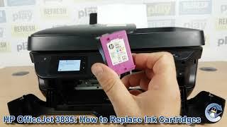 HP Officejet 3835: How to Change/Replace Ink Cartridges