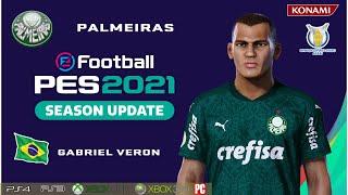 GABRIEL VERON  face+stats  (Palmeiras) How to create in PES 2021