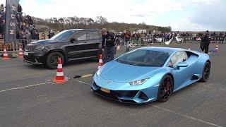 Jeep Cherokee Trackhawk vs Lamborghini Huracan EVO