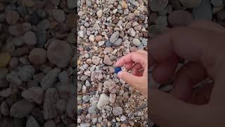 Can you see it?I found a rare sea glass marble on the Scottish coast #seaglass