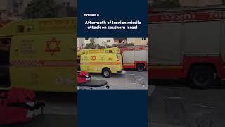Iranian strike on southern Israel leaves three dead