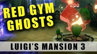 Luigi's Mansion 3 boxing gloves and weights red ghosts Floor 13F