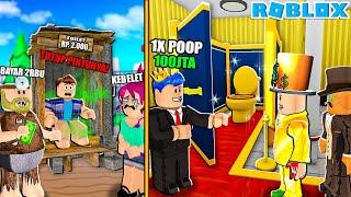 KITA JADI PENJAGA TOILET BERBAYAR!! MISKIN Rp.2.000 VS SULTAN 100 JUTA DI ROBLOX!!