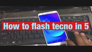 How to flash tecno in5 with sp tool | mr. awwal 007