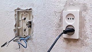 How to change electrical wall socket