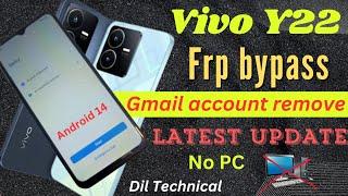 Vivo Y22 Frp bypass  | Gmail account remove Android 14 latest update