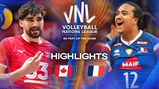 Canada  vs. France  - Highlights | Week 1 | Men's VNL 2025