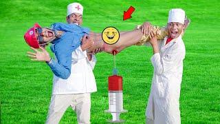 New Funniest Very Special Fun Comedy Video 2023 Amazing Comedy Video 2023Injection Funny Video E 199